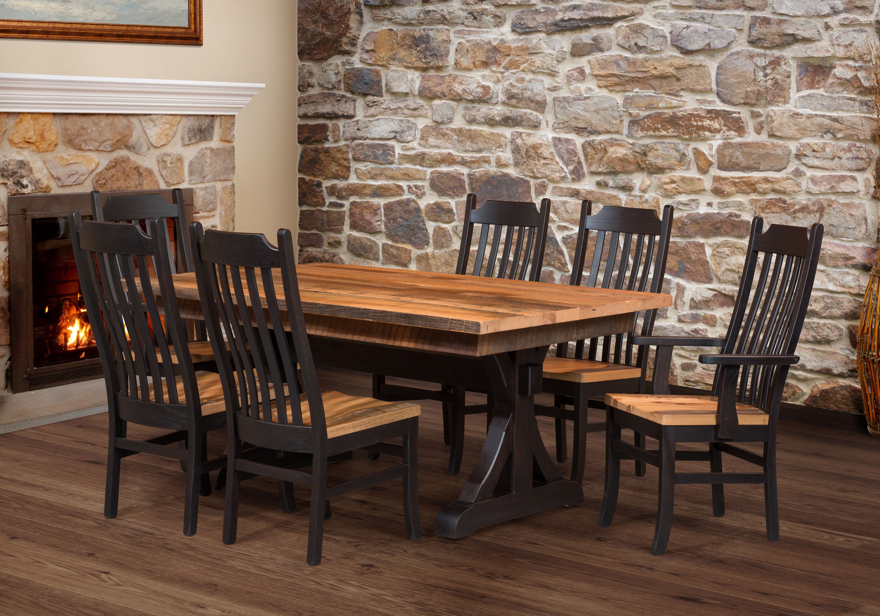 Urban Barnwood Furniture Casual Dining Croft Dining Table Woody's